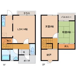 メゾネットながもりの物件間取画像